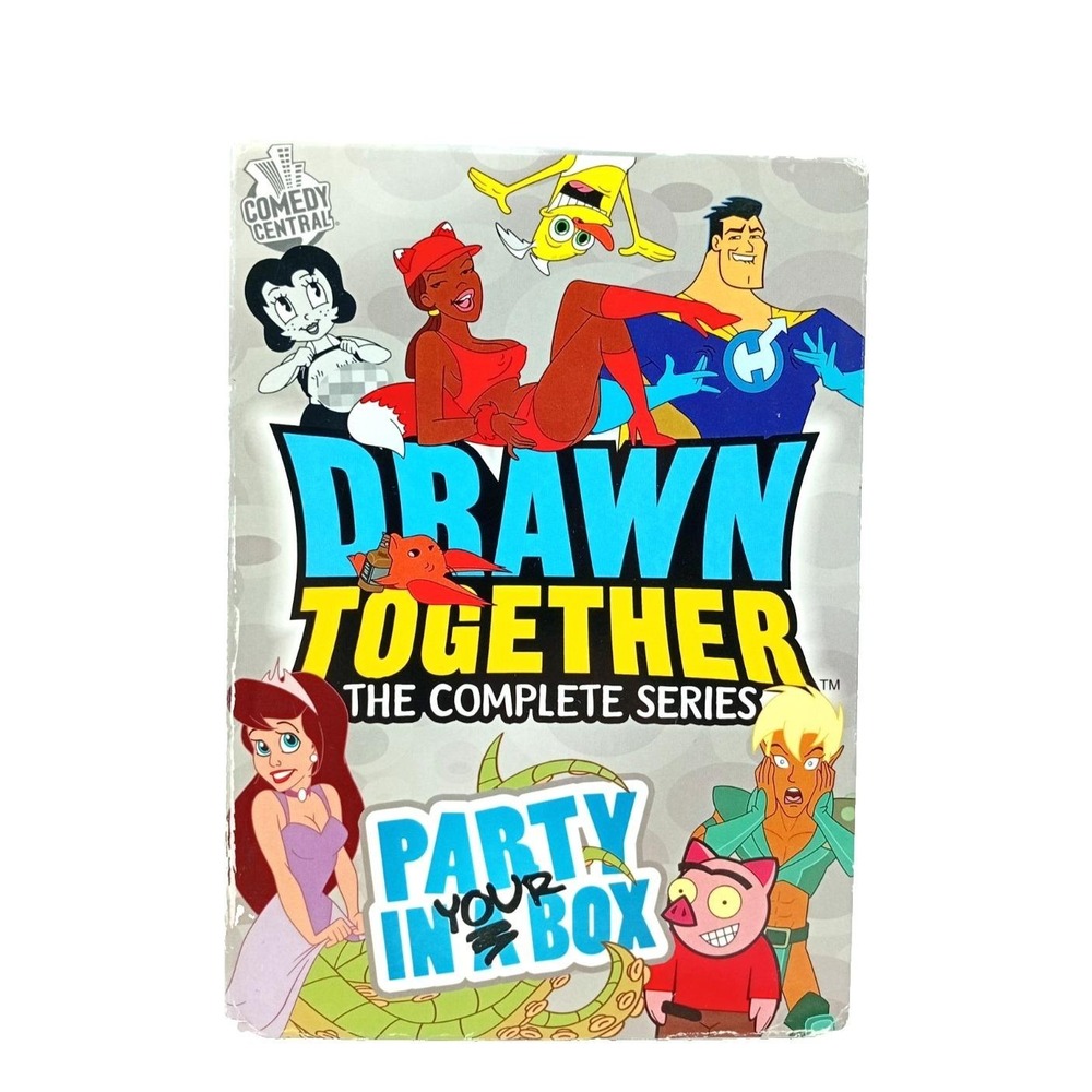 Drawn Together The Complete Series - Party In Your Box (DVD) + Board game